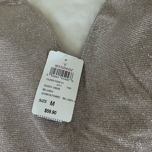Windsor Blush Shimmer Wrap-Style Top